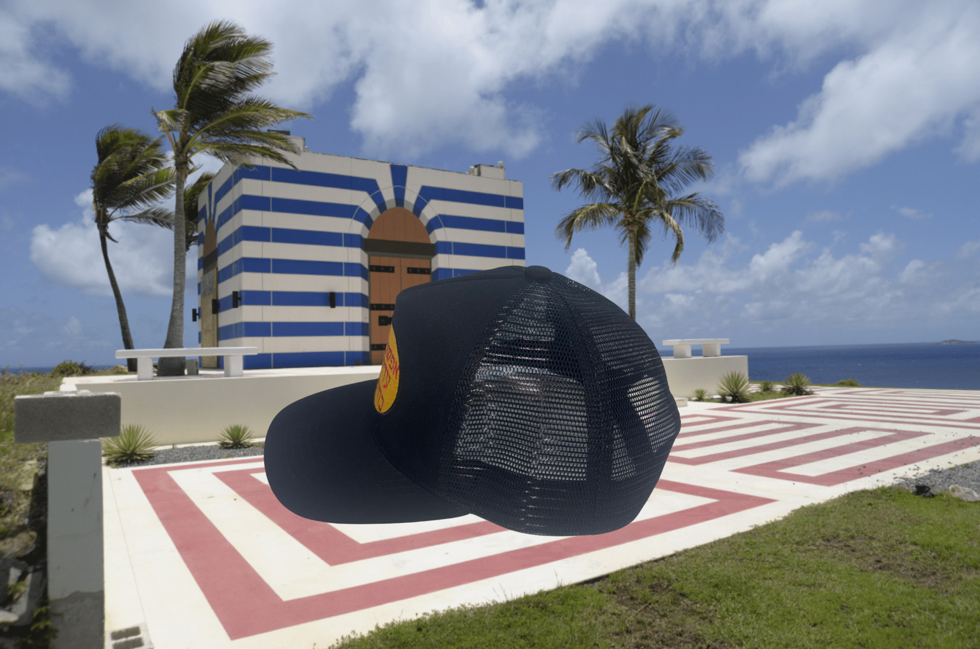 Hebrew Pro Hat Side Profile view with LSJ backdrop